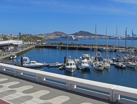 Port of Las Palmas on Gran Canaria Island